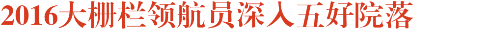 2016大栅栏领航员深入五好院落